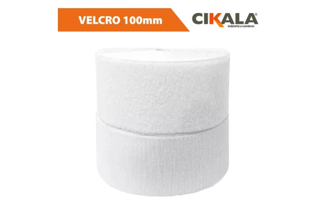 Velcro Macho e Fêmea Branco Medida 100mm x 01 M