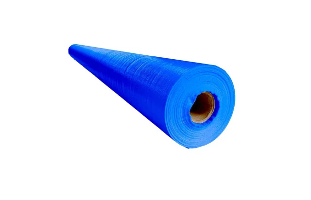 Lona em Polietileno CK300 Micras Azul 01X2,06 M - Proteção e Forração por Metro para Construção Civil