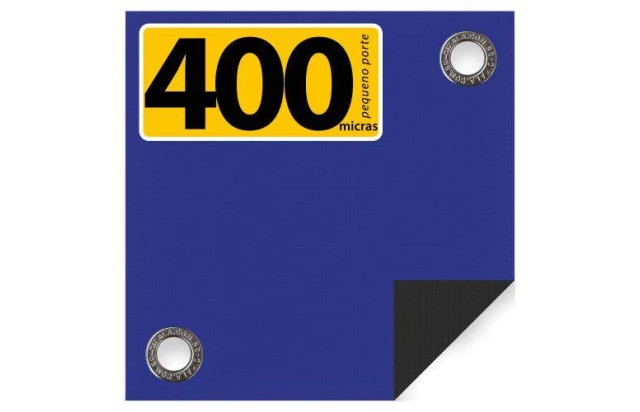 Lona de Caminhão Azul x Preta CK400 Micras em PVC - Segurança e Resistência para Sua Carga