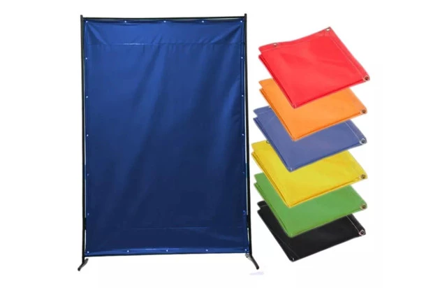 Cortina de Solda Azul M2 - Proteção contra Faíscas, Radiação e Calor