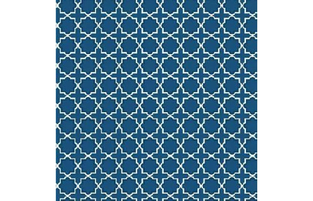 Tapete Passadeira Azulejos Azul Larg 43 cm x 01 Metros