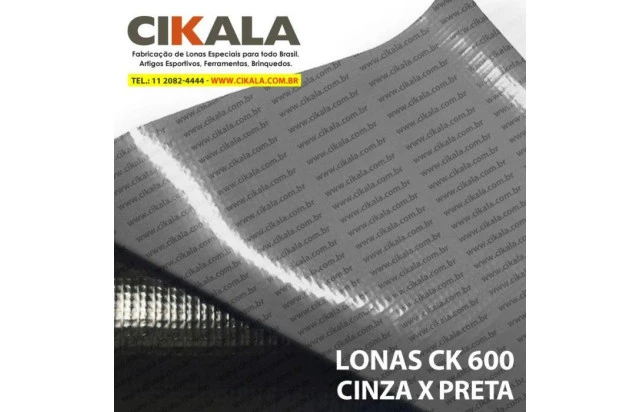 Lona para Brinquedos Infláveis Cinza 1x1,40 M Pula Pula Escorredor Emborrachada CK600 Micras