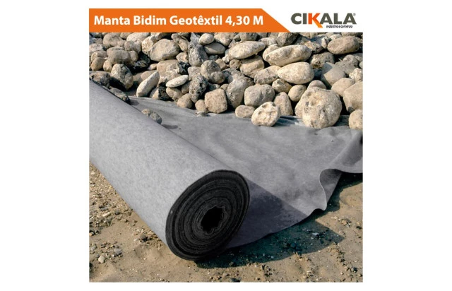 Manta Bidim Geotêxtil 4,30 M para Proteção Drenagem e Revestimento
