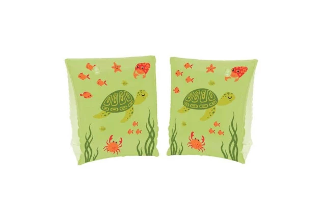 Boia de Braço Infantil Verde Tartaruga Para Piscina 23x15 Cm