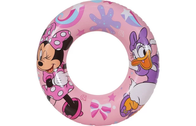 Boia Inflável Circular 56cm Minnie e Margarida - Relaxe e Aproveite o Verão com a Boia Circular para Piscina