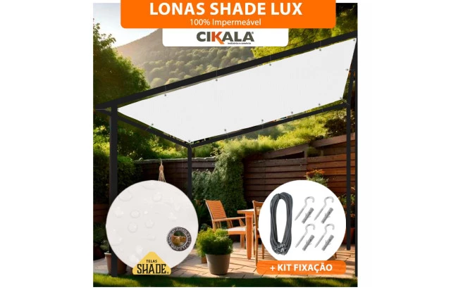 Tela Lona Sombreamento Impermeável Shade Lux Branca - A Melhor Opção para Sombreamento e Proteção Externa