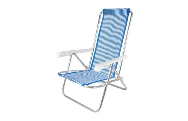 Cadeira de Praia em Alumínio Reclinável - Leveza e Conforto para Aproveitar o Verão