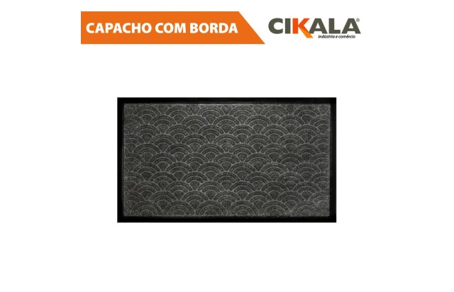 Tapete Capacho Antiderrapante Grafite 70x40cm - Ideal para Sua Porta de Entrada