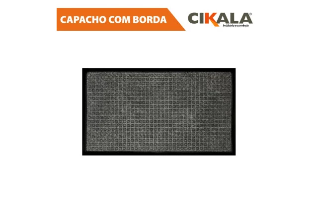 Tapete Capacho Antiderrapante Grafite 70x40cm - Ideal para Sua Porta de Entrada