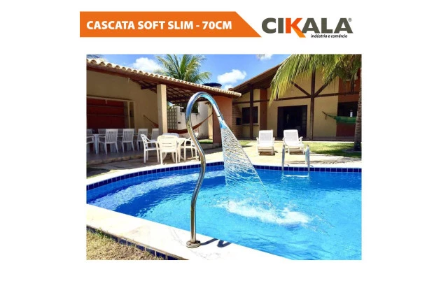Cascata Slim Soft 70cm – Elegância e Relaxamento com Fluxo Suave de Água