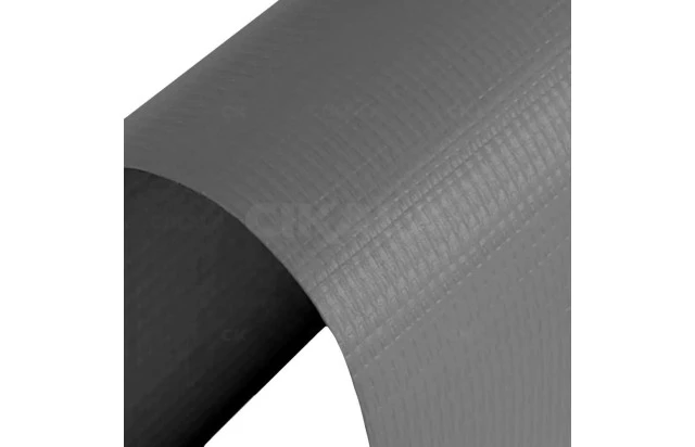 Lona Antichama Impermeável Cinza x Preta 1,40x1 M CK400 Micras Cobertura Caminhão