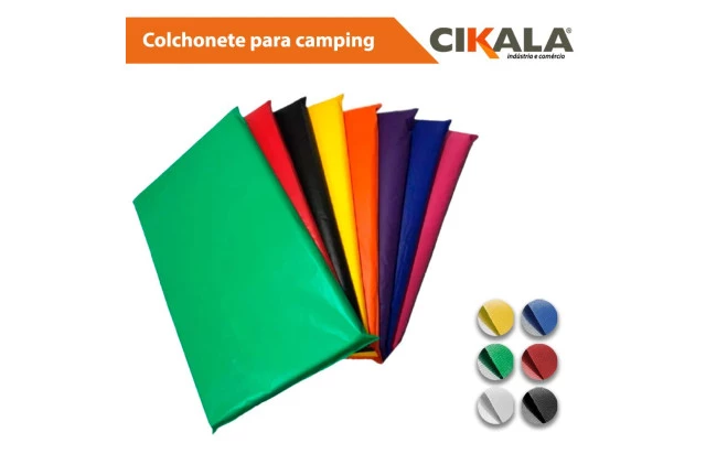 Colchonete para Camping 100x50x3cm com Espuma Ideal para Praia, Viagens e Lazer