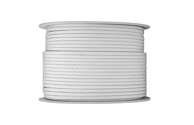 Corda Poliéster 10mm Trançada Branca - Multiuso Resistente para Amarração