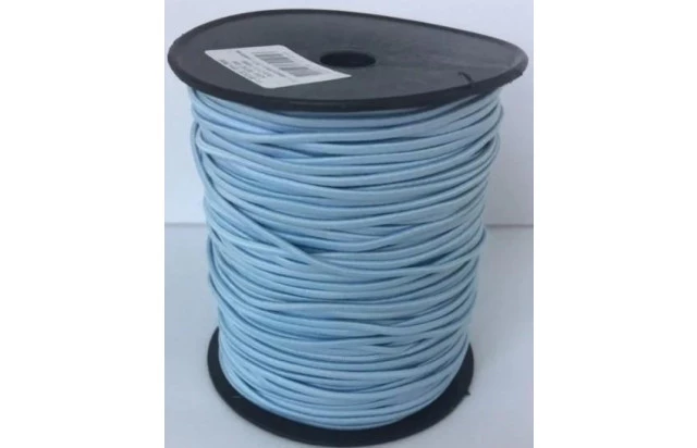 Rolo de Cordão Polipropileno Azul Claro 4mm 1/2KG para Artesanato Decoração Confecção de Brindes