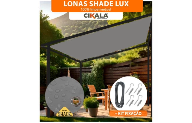 Tela Lona Sombreamento Impermeável Shade Lux Cinza - A Melhor Opção para Sombreamento e Proteção Externa