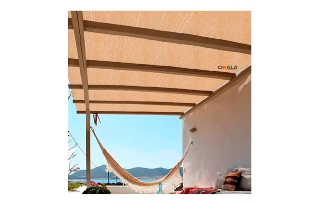 Forro Tela para Pergolado Areia Shade 90 % Sombreamento Proteção UV - Cobertura Áreas Externas Gourmet