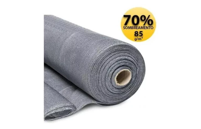 Tela Sombrite Prata 70% Sombreamento 1x5,00 M Freshnet 85 g/m² para Orquídeas Gérbaras