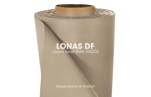 Lona para Toldo Areia Dupla Face 1x1,40 M em PVC - Perfeita para Toldos Retráteis e Cortinas
