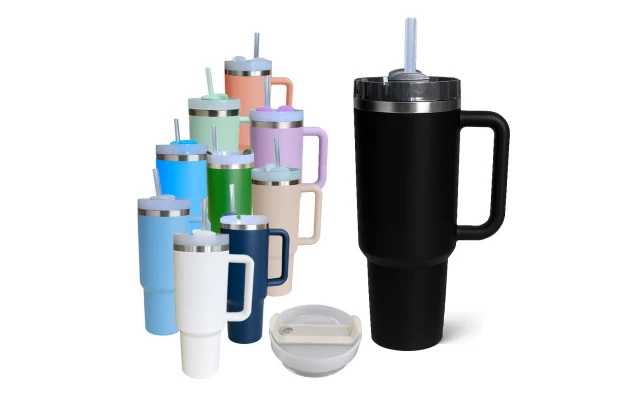 Copo Térmico Garrafa Aço Inox 1200Ml com Alça e Canudo