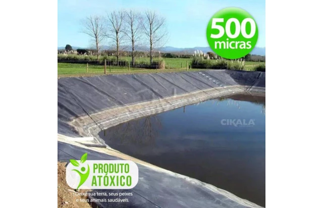 Lona Geomembrana para Lagos e Tanques PVC 500 Micras - Ideal para Impermeabilização de Reservatórios