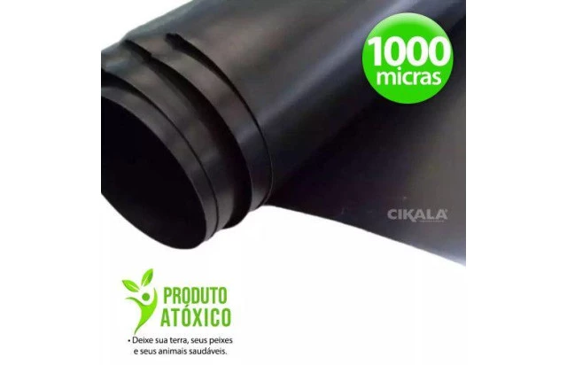 Lona Geomembrana para Lagos e Tanques 1x1,40 M PVC 1000 Micras - Ideal para Reservatórios Agrícolas e Industriais