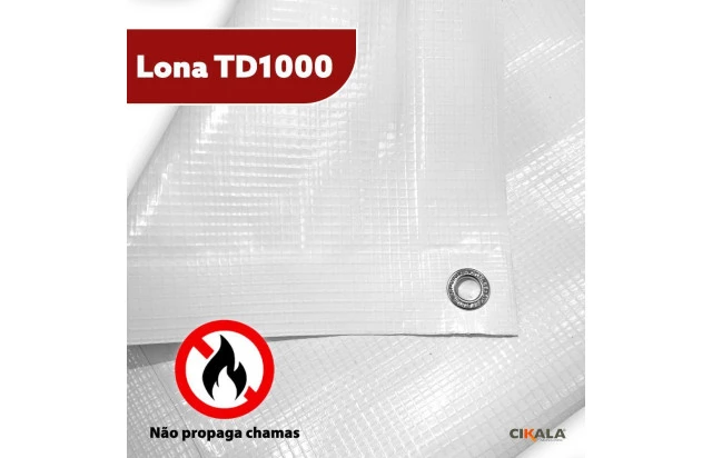 Lona para Eventos Branca TD1000 - Proteção e Segurança para Toldos, Festas, Feiras e Shows