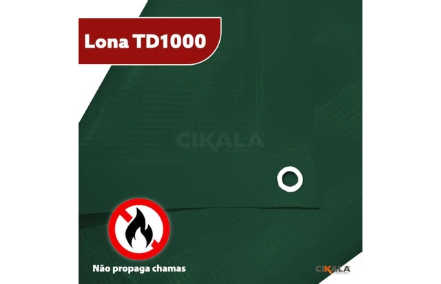 Lona para Eventos Verde TD1000 - Proteção e Segurança para Toldos, Festas, Feiras e Shows