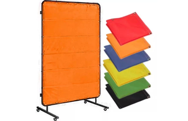 Cortina de Solda Laranja M2 - Proteção contra Faíscas, Radiação e Calor