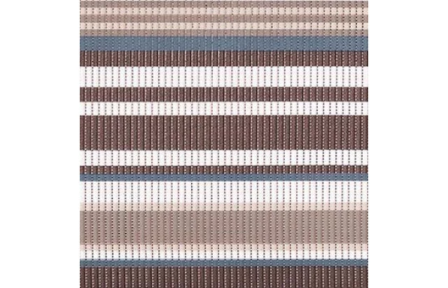 Tapete Passadeira Listras Marrom x Azul Larg 43 cm x 01 M