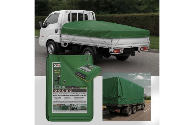 Lona CK300 Verde Para Caminhão Pequeno Porte Caminhonete