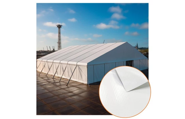 Lona para Cobertura Tenda e Pavilhões G320 em PVC - Ideal para Galpões Industriais e Comerciais M2
