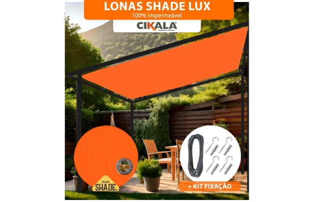 Tela Lona Sombreamento Impermeável Shade Lux Laranja - A Melhor Opção para Sombreamento e Proteção Externa