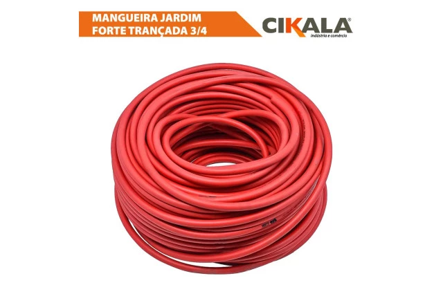 Mangueira para Jardim Trançada Vermelha ¾" - Mangueira de Jardim Forte para Pressão e Durabilidade