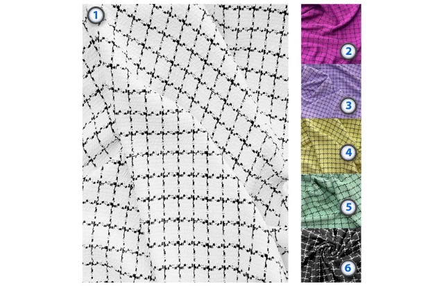 Tecido Malha Tweed LegBox Xadrez 1 M – Ideal para Blazer Saia e Casacos
