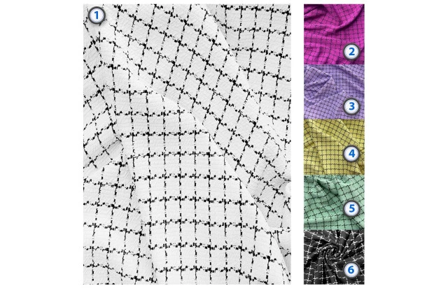 Tecido Malha Tweed LegBox Xadrez 1 M – Ideal para Blazer Saia e Casacos