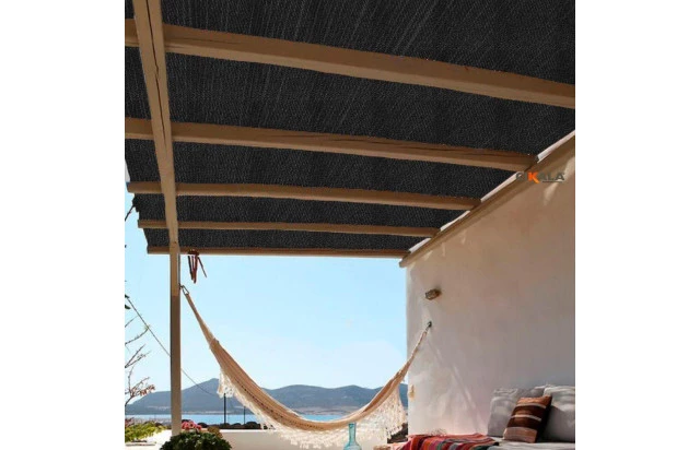 Forro Tela para Pergolado Preta Shade 90 % Sombreamento Proteção UV - Cobertura Áreas Externas Gourmet