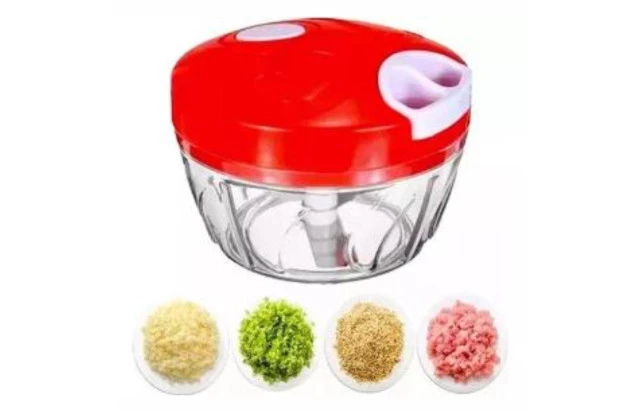 Processador Triturador Manual de Alimentos 170ml com 2 Lâminas