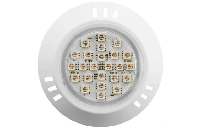 Refletor Power Led 5w Abs Rgb Frente Baixa Rosca