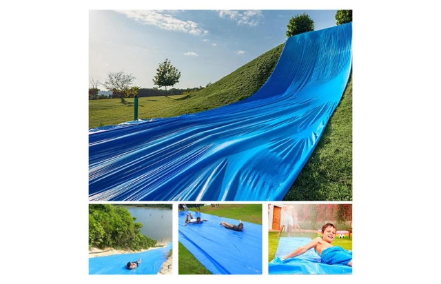 Lona Escorregador SkiBun Azul - Para Brincadeiras Refrescantes e Cheias de Diversão M2