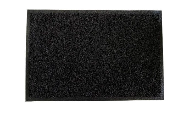 Capacho Vinílico Liso Preto 60x40 cm