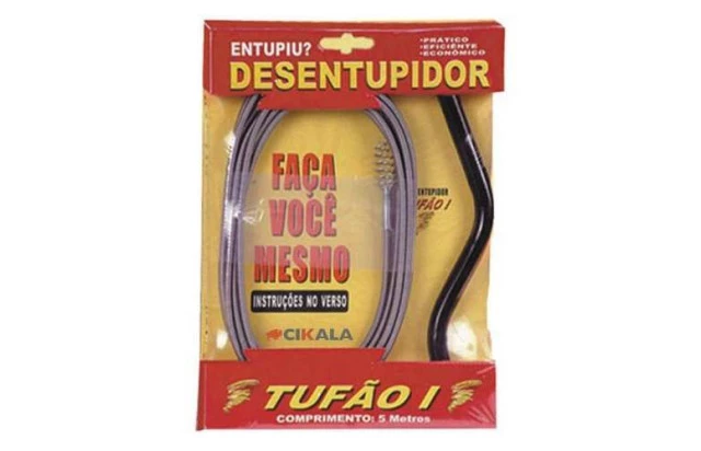 Desentupidor Tufão 05 M - Praticidade e Potência para Desentupir Pias e Ralos