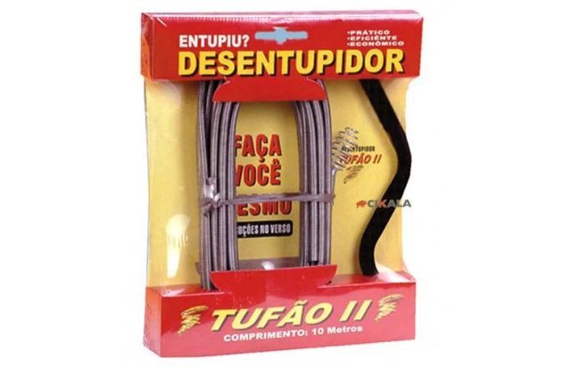 Desentupidor Tufão 10 M - Praticidade e Potência para Desentupir Pias e Ralos