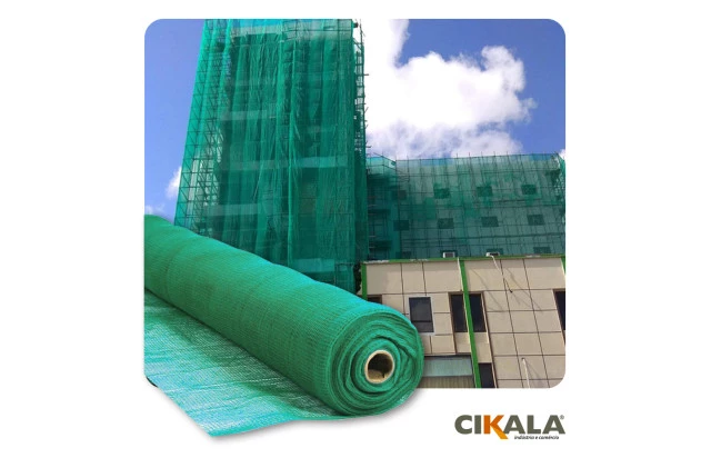 Tela de Proteção para Construção Civil Verde 3,00x50 M - Proteção Contra Intempéries e Riscos de Queda