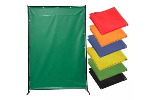 Cortina de Solda Verde M2 - Proteção contra Faíscas, Radiação e Calor