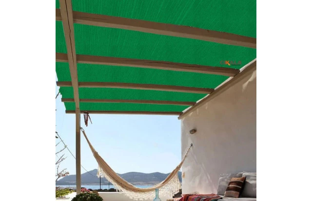 Forro Tela para Pergolado Verde Shade 90 % Sombreamento Proteção UV - Cobertura Áreas Externas Gourmet