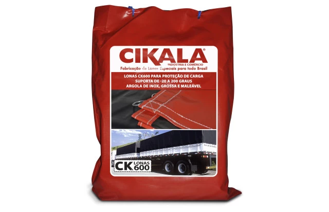 Lona de Caminhão Vermelha x Preta Emborrachada CK600 Micras - A Solução Perfeita para Proteção e Transporte Seguro