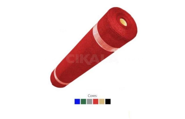 Tela Shade Sombreamento Vermelha 5,20x1,00 M Cobertura e Decorativa