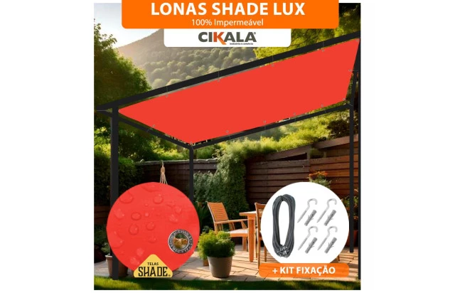 Tela Lona Sombreamento Impermeável Shade Lux Vermelha - A Melhor Opção para Sombreamento e Proteção Externa