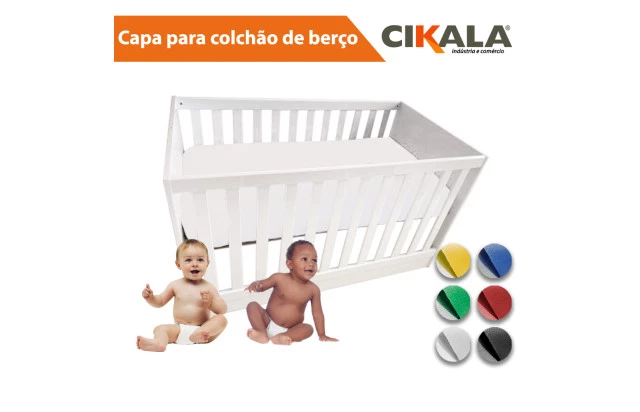 01 Capa Impermeável Colchão Berço + 1 Fronha
