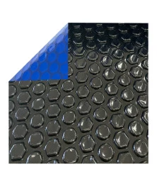 Capa Termica para Piscina Blackout 300 Micras Preta e Azul - Aquecimento, Proteção contra Algas e Perda de Calor M2